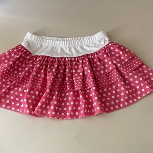 Edikted Pink Polka Dot Ruffle Skirt